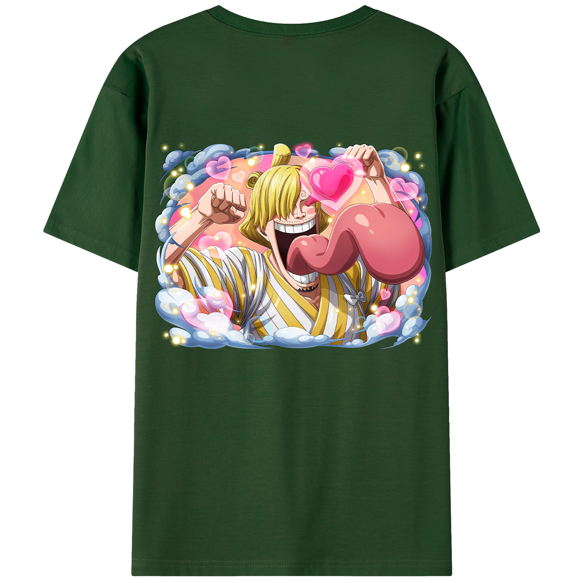 ワンピース サンジ ONE PIECE Sanji 綿100％半袖Tシャツ（背面プリント）
